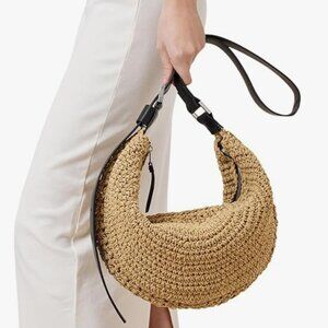 All Saints Crochet Half Moon Bag "NEW"
